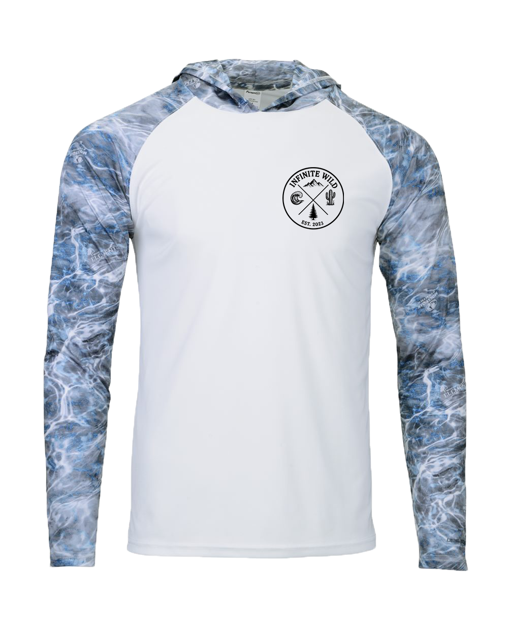 Bay Trash Hooded Performance Shirt Steelhead