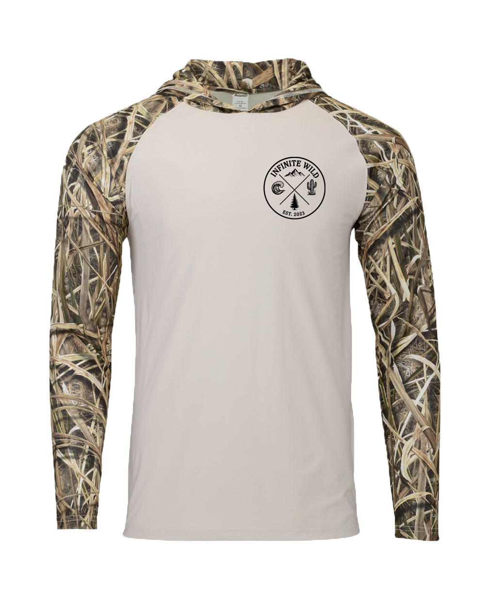 Bay Trash Hooded Performance Shirt Shadow Grass