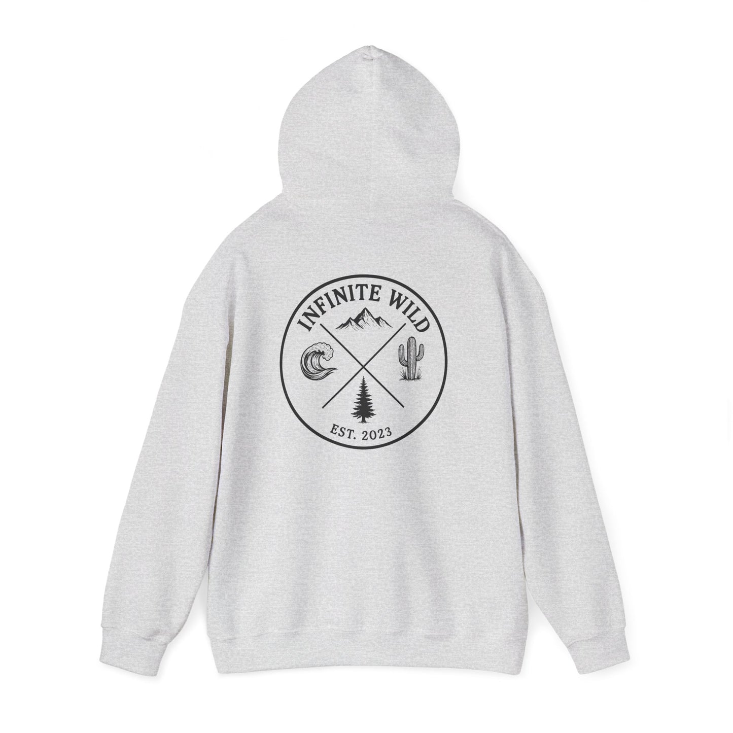 Infinite Wild Heavy Blend Hoodie Ash Gray