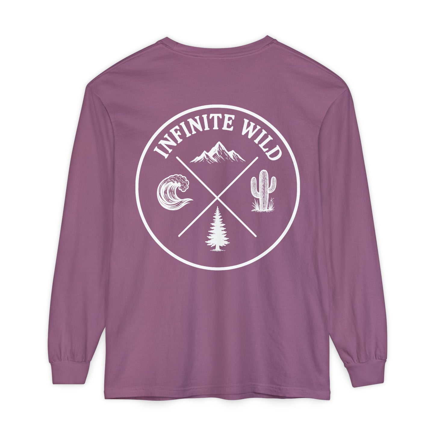 Long Sleeve Logo Tee Purple