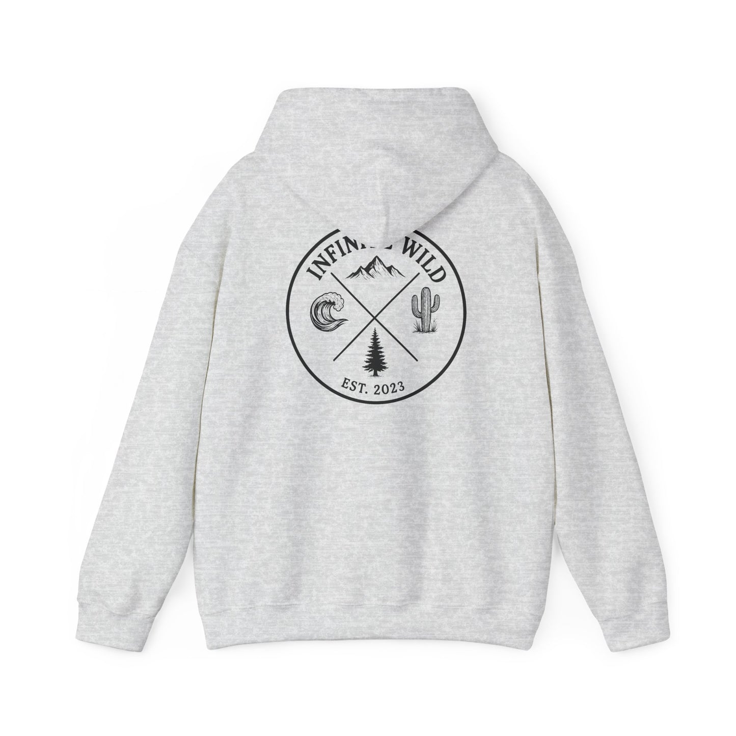 Infinite Wild Heavy Blend Hoodie Ash Gray
