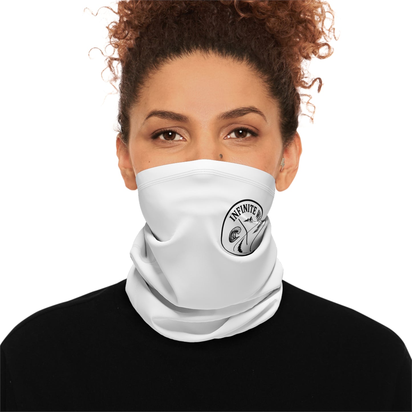 Logo Winter Neck Gaiter With Drawstring