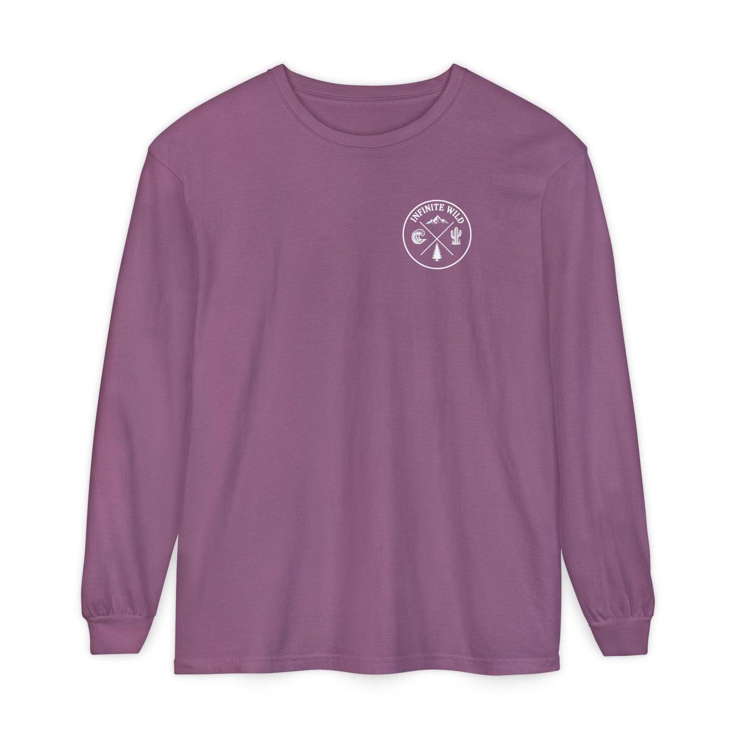 Long Sleeve Logo Tee Purple