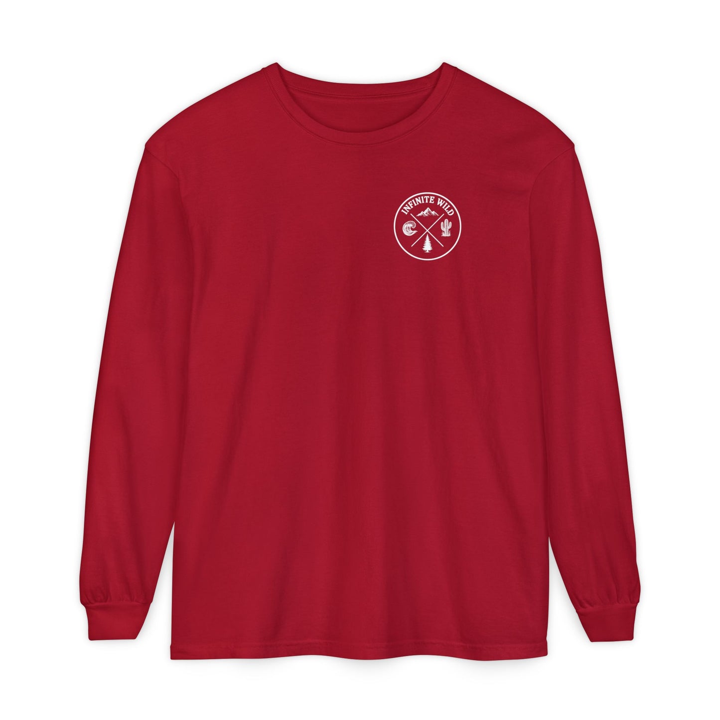 Long Sleeve Logo Tee Red