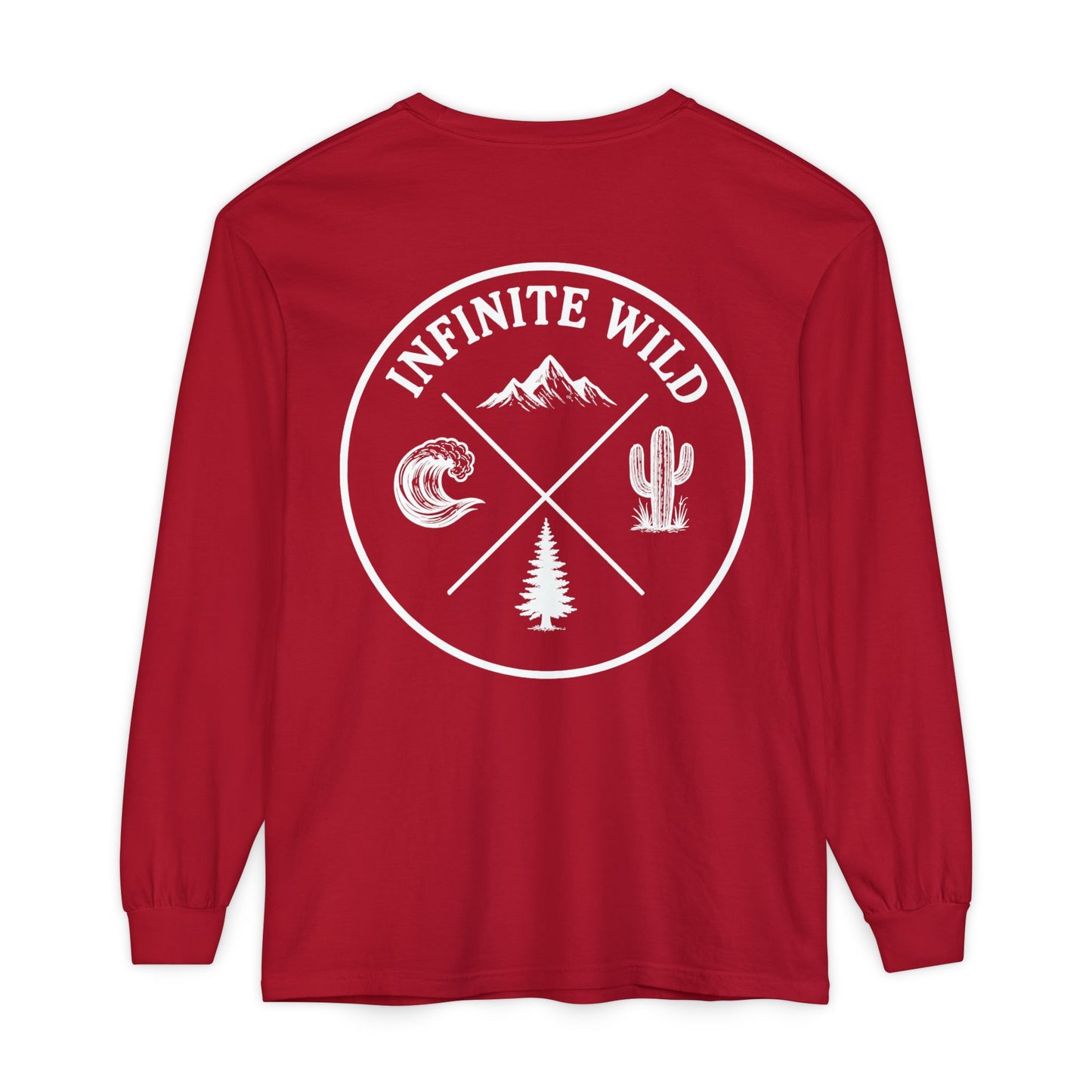 Long Sleeve Logo Tee Red