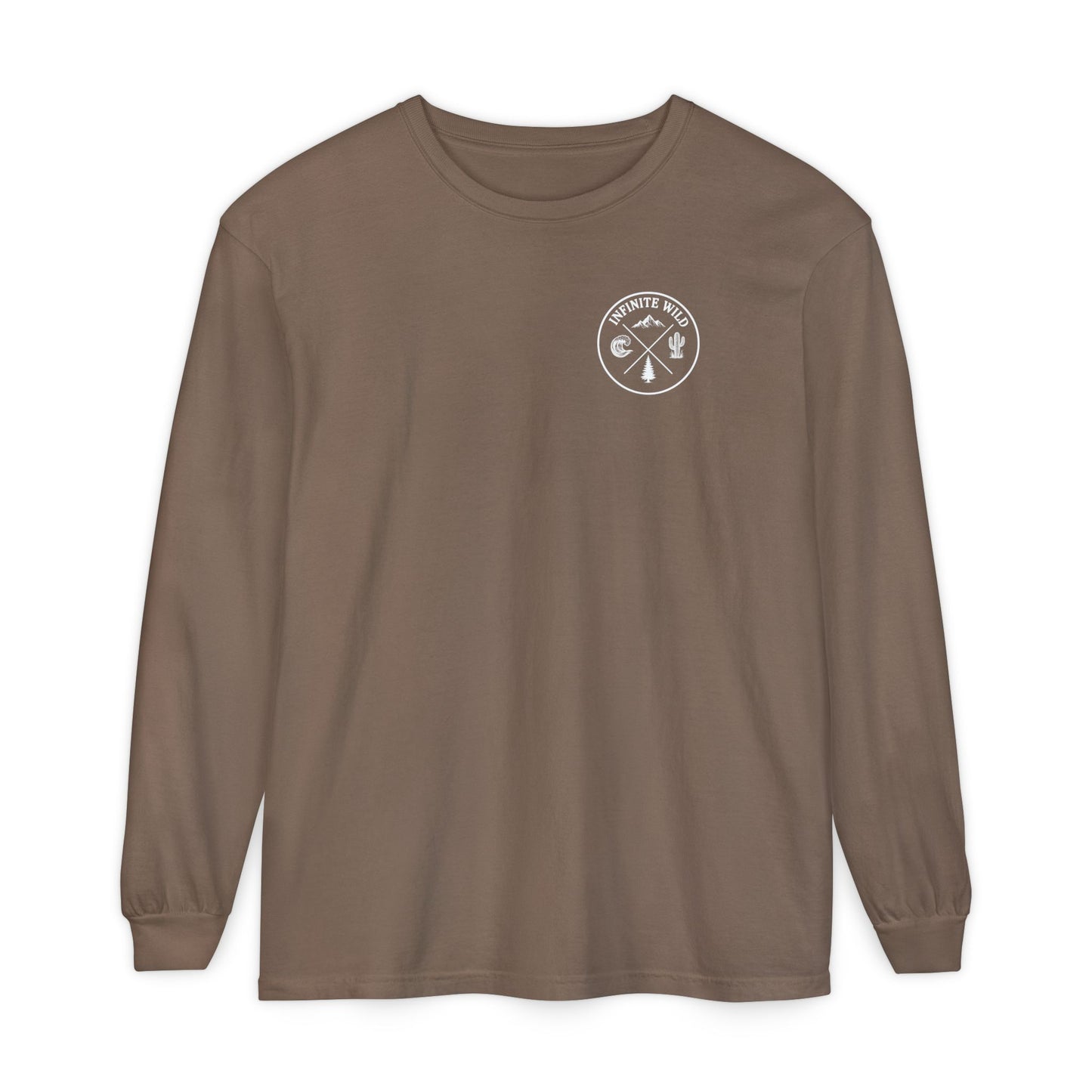 Long Sleeve Logo Tee Espresso