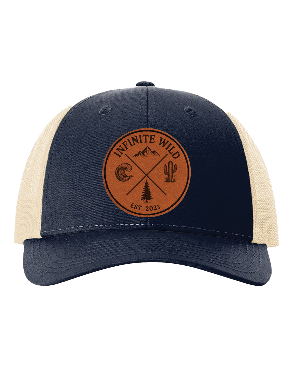 Infinite Wild Logo Trucker Hat Navy