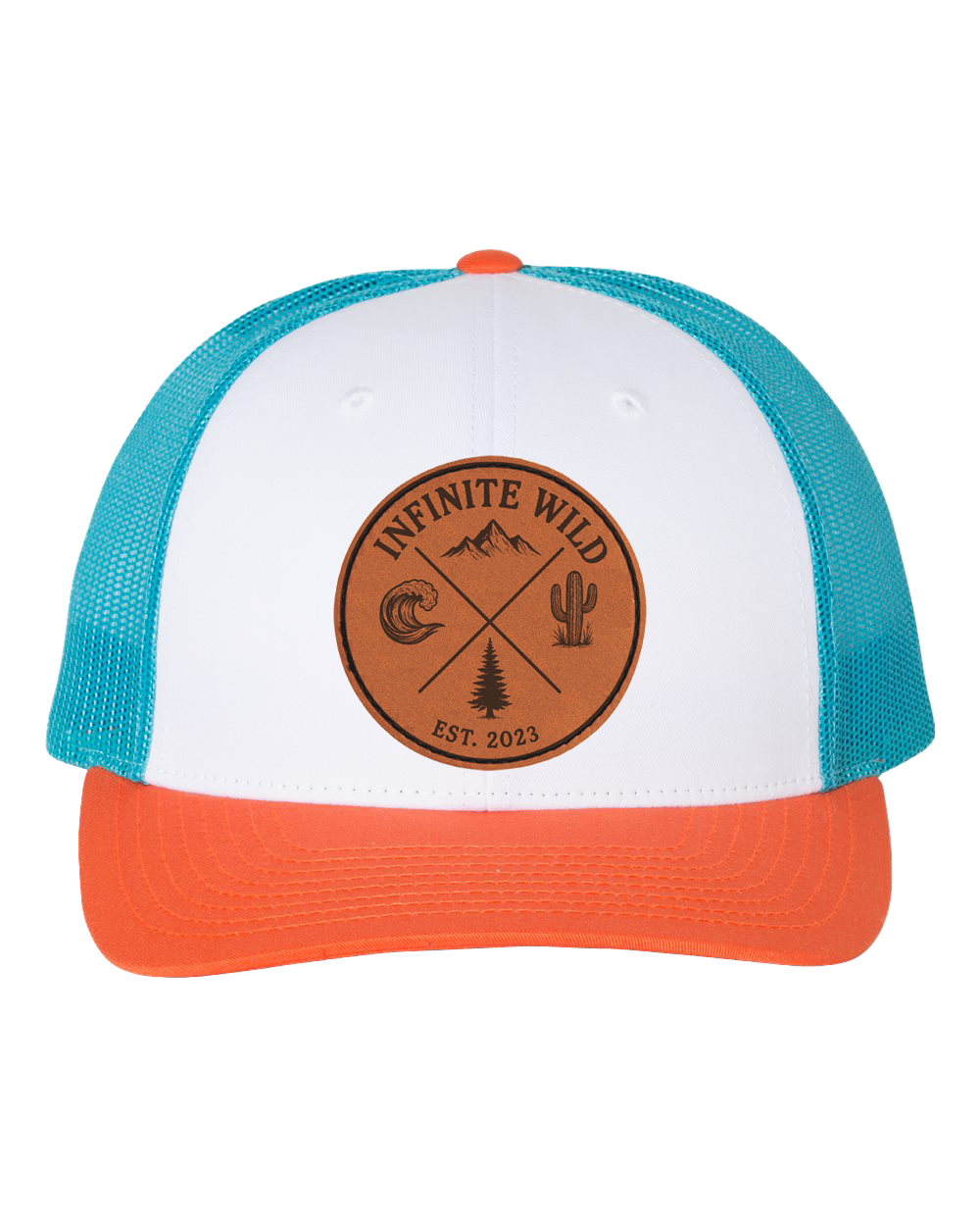 Infinite Wild Logo Trucker Hat Hawaiian