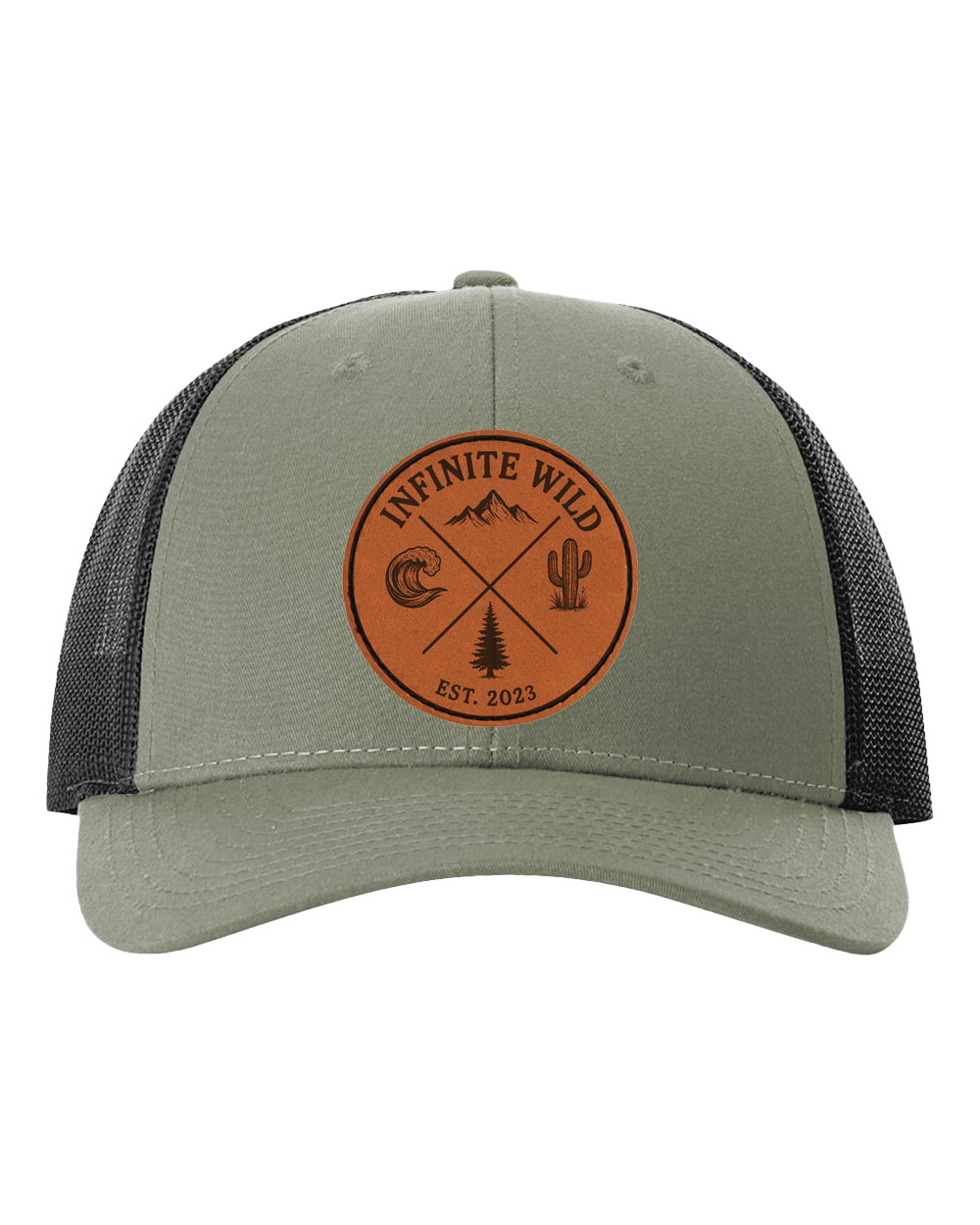 Infinite Wild Logo Trucker Hat Loden