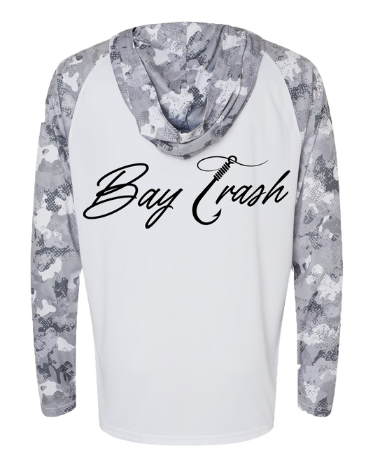 Bay Trash Hooded Performance Shirt Aluminum Camo