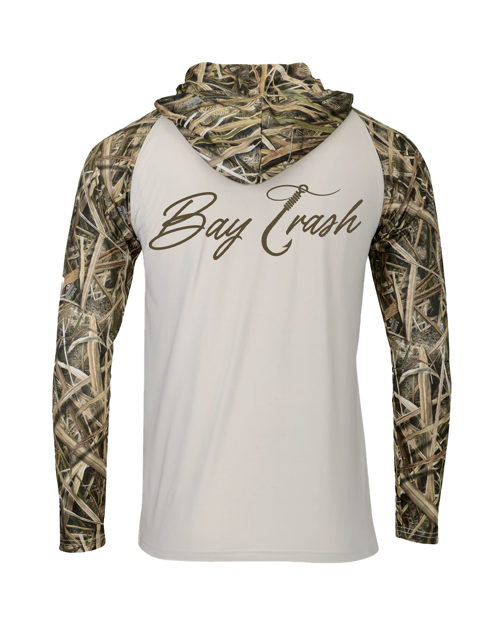 Bay Trash Hooded Performance Shirt Shadow Grass