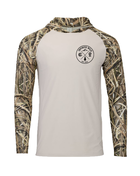Bay Trash Hooded Performance Shirt Shadow Grass