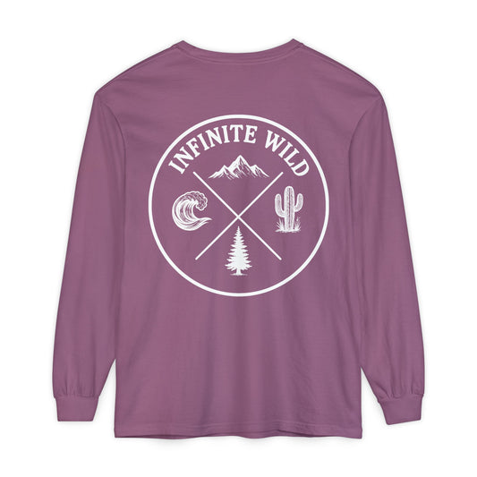 Long Sleeve Logo Tee Purple