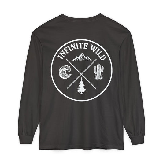 Long Sleeve Logo Tee Gray