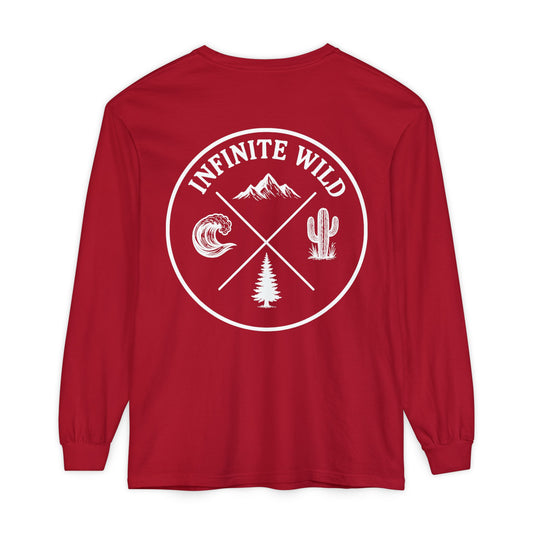 Long Sleeve Logo Tee Red