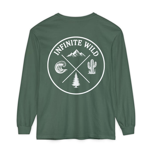 Long Sleeve Logo Tee Blue Spruce