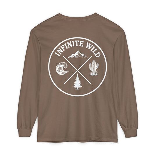 Long Sleeve Logo Tee Espresso