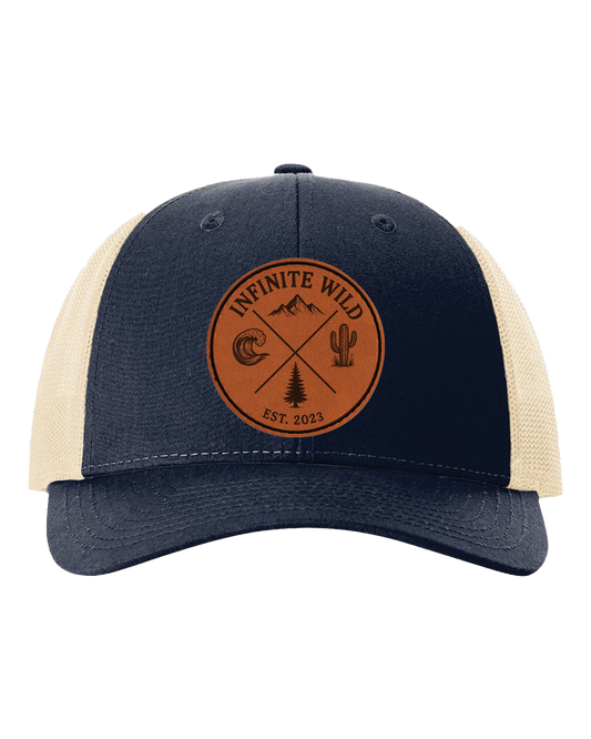 Infinite Wild Logo Trucker Hat Navy