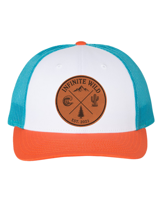 Infinite Wild Logo Trucker Hat Hawaiian