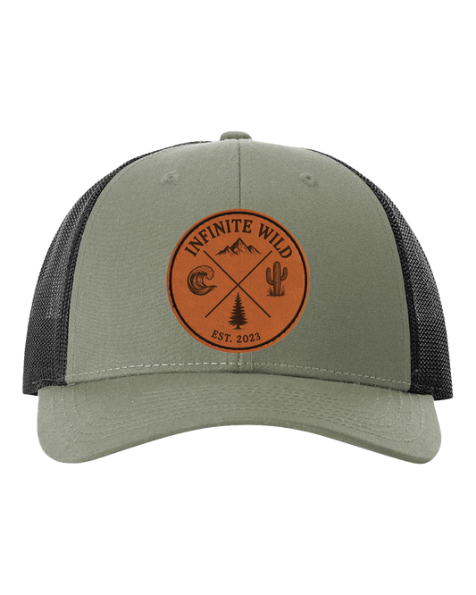 Infinite Wild Logo Trucker Hat Loden