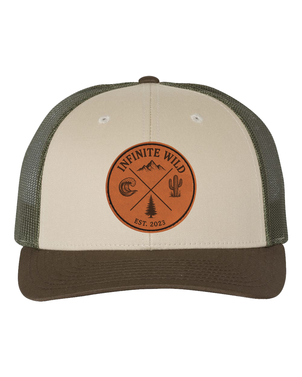 Infinite Wild Logo Trucker Hat Forest