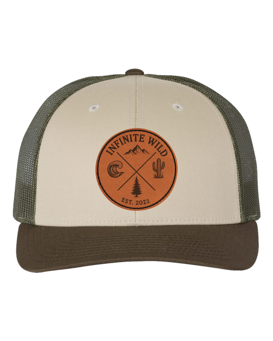 Infinite Wild Logo Trucker Hat Forest